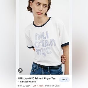 Niki Lotan NYC printed tee